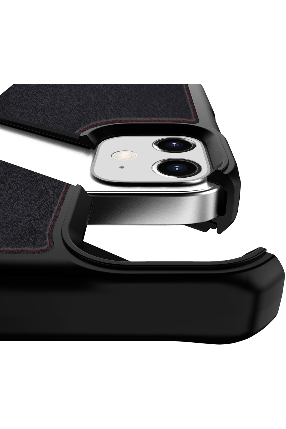 Itskins Level 2 Hybridfolio Leather For Apple Iphone 12 Mini Pure Black - Afbeelding 3