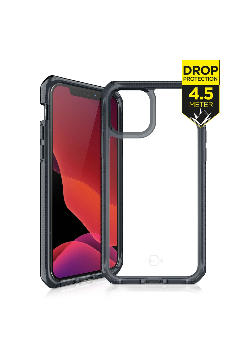 Itskins Level 3 Supremeclear For Apple Iphone 12/12 Pro Smoke/Transparent