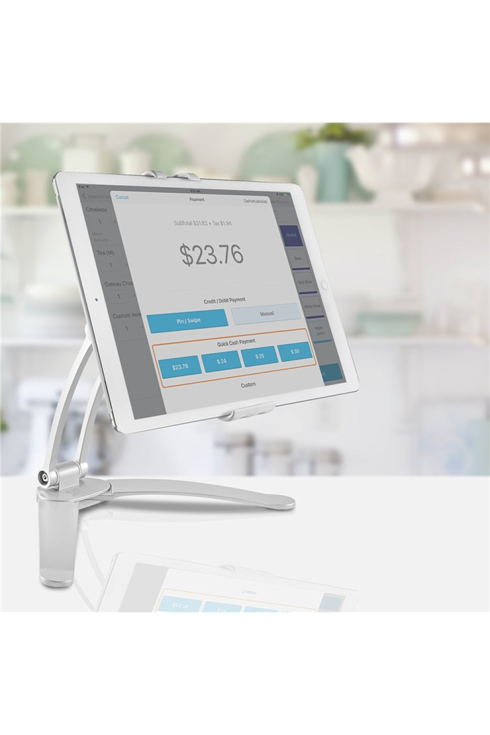 Xccess Aluminium Tablet Stand 4,7" - 11" Black - Afbeelding 7