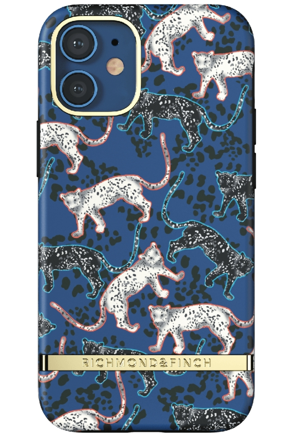 Richmond & Finch Freedom Series One-Piece Apple Iphone 12 Mini Blue Leopard - Afbeelding 2