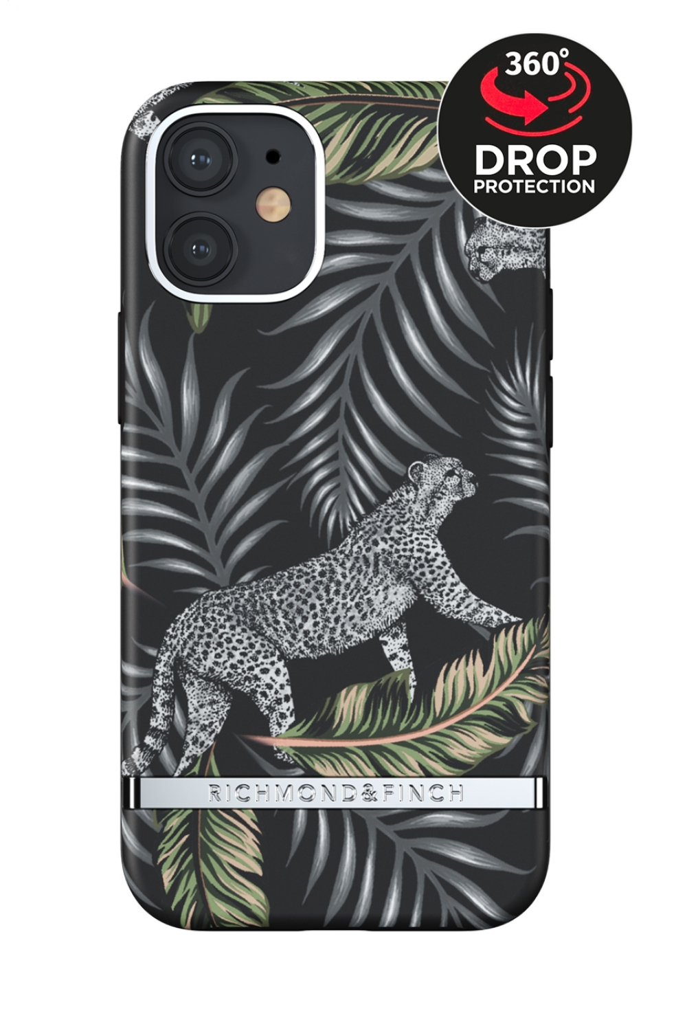 Richmond & Finch Freedom Series One-Piece Apple Iphone 12 Mini Silver Jungle