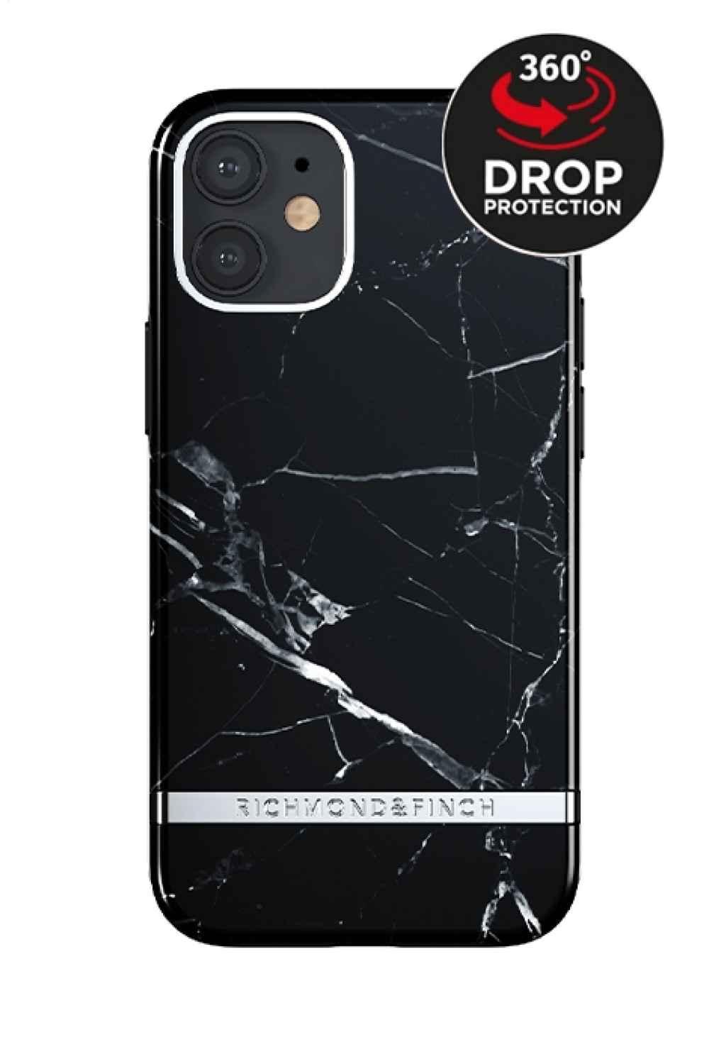 Richmond & Finch Freedom Series One-Piece Apple Iphone 12 Mini Black Marble