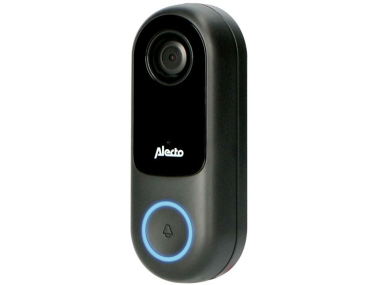 Alecto Smart Wifi Doorbell With Camera Black