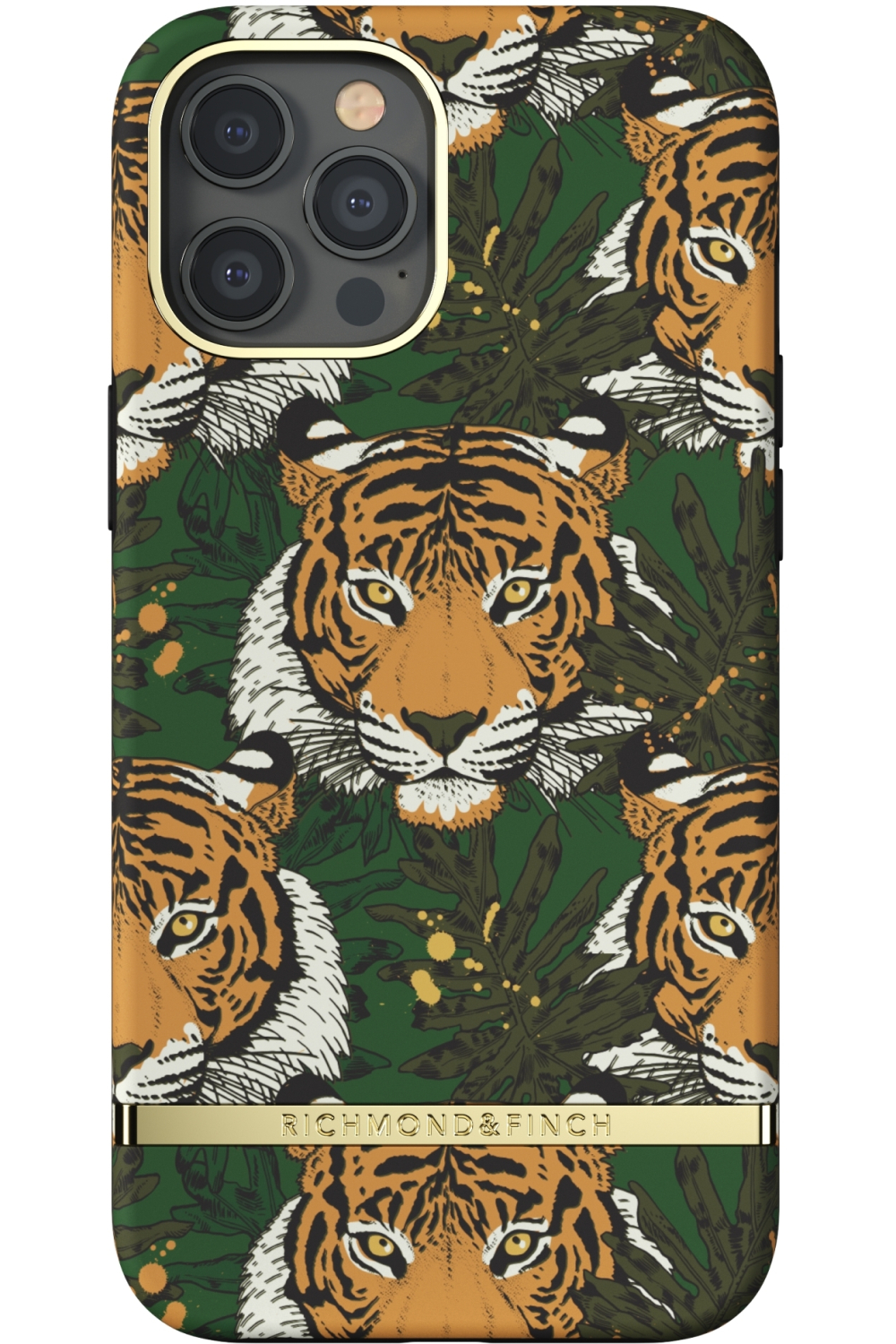 Richmond & Finch Freedom Series One-Piece Apple Iphone 12 Pro Max Green Tiger - Afbeelding 2
