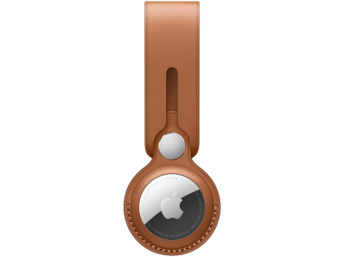 Apple Mx4A2Zm/A Apple Airtag Leather Loop Saddle Brown