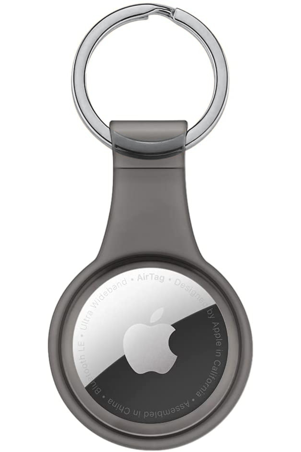 Xccess Tpu Airtag Keychain Transparent Black