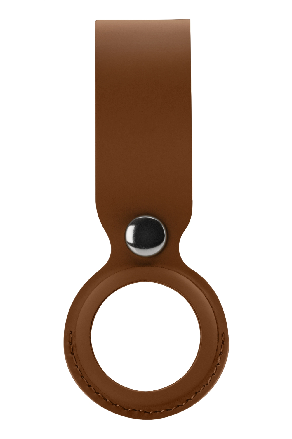 Xccess Pu Leather Airtag Loop Brown