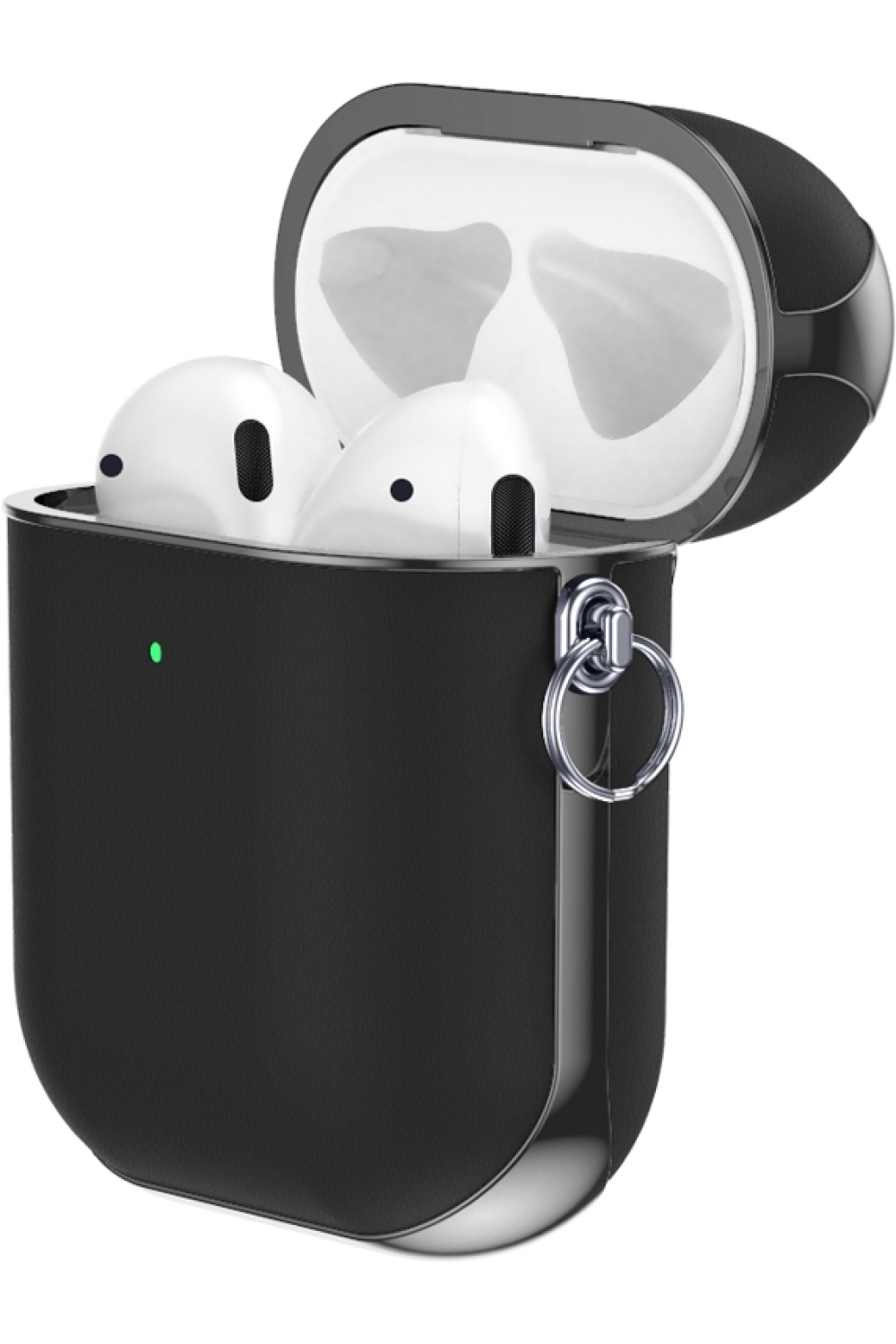 Valenta Leather Snap Case Apple Airpods Gen 1/2 Black - Afbeelding 3