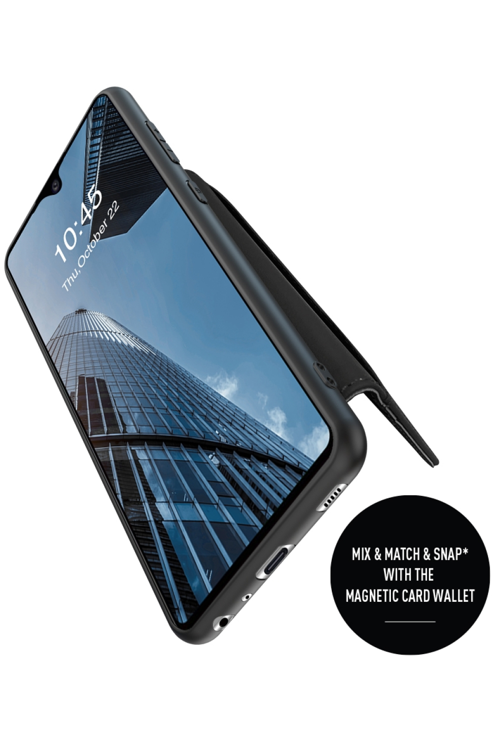 Valenta Leather Back Cover Snap Samsung Galaxy A02S Black - Afbeelding 15