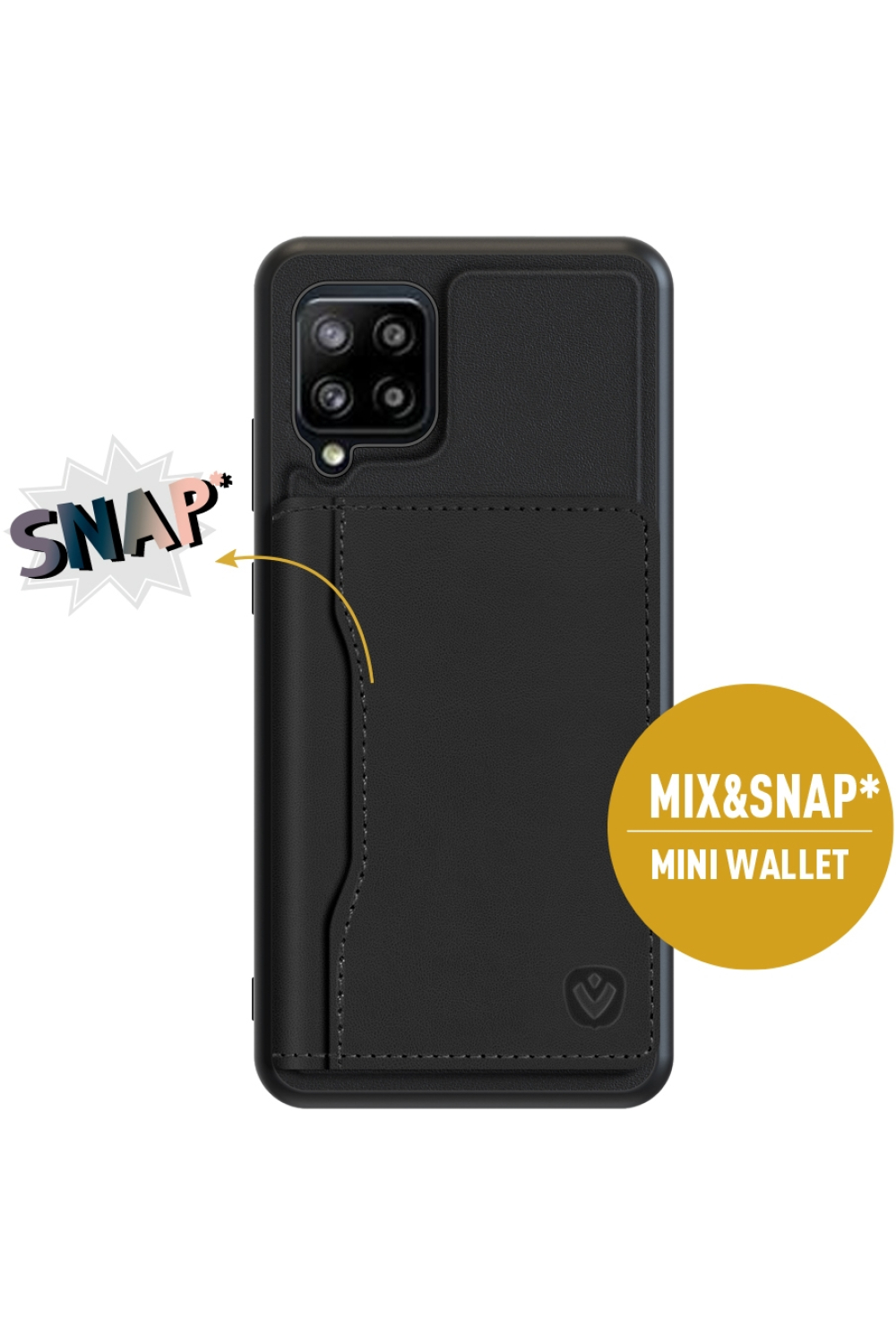 Valenta Leather Back Cover Snap Samsung Galaxy A42/A42 5G Black - Afbeelding 12