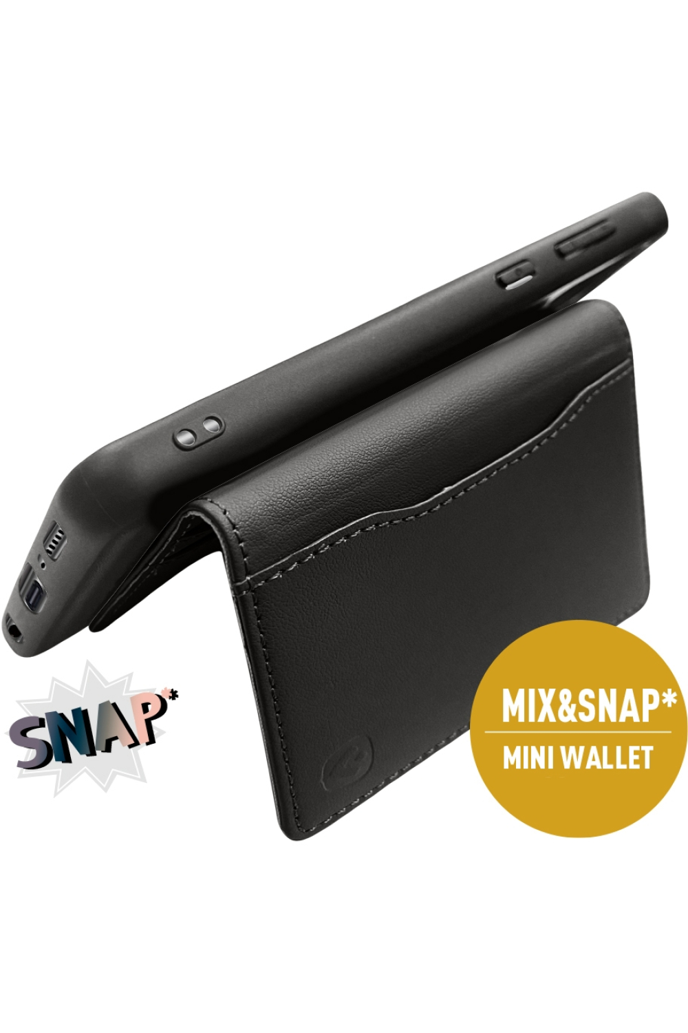 Valenta Leather Back Cover Snap Samsung Galaxy A42/A42 5G Black - Afbeelding 14