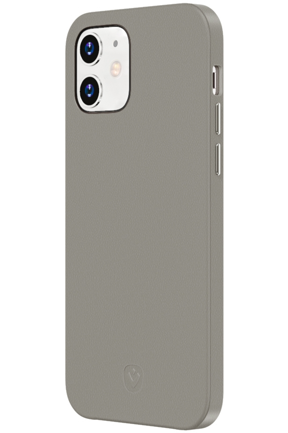 Valenta Leather Back Cover Snap Luxe Apple Iphone 12 Mini Grey - Afbeelding 4