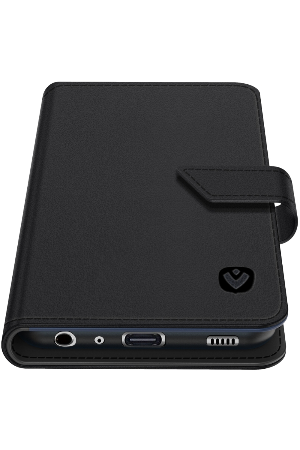 Valenta Leather Book Case Snap Universal Large Black - Afbeelding 10