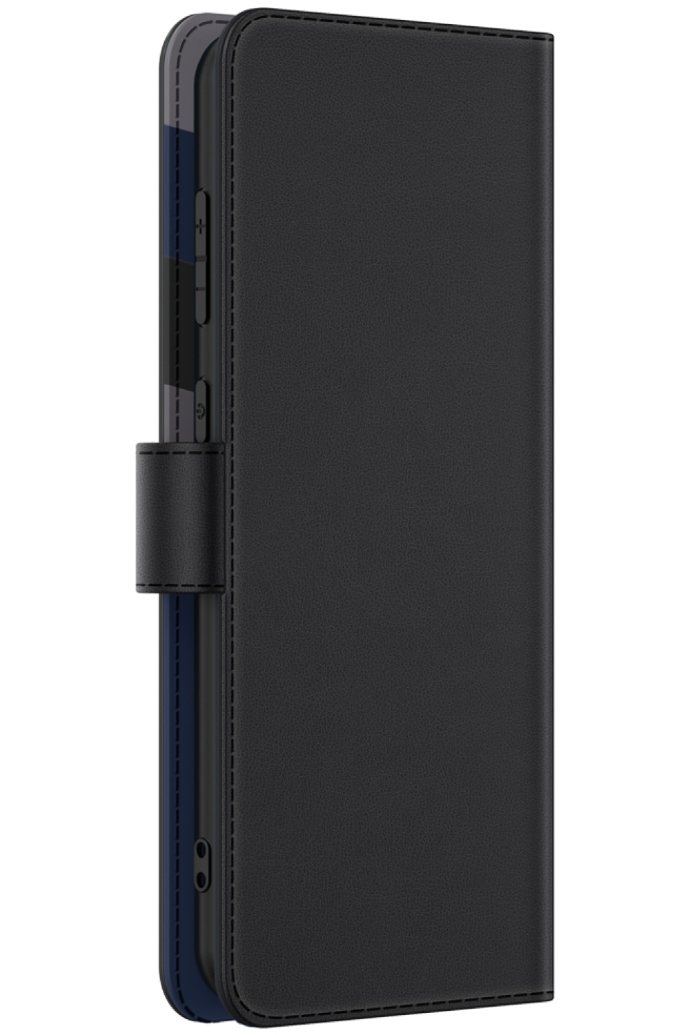 Valenta Leather Book Case Snap Universal Large Black - Afbeelding 4
