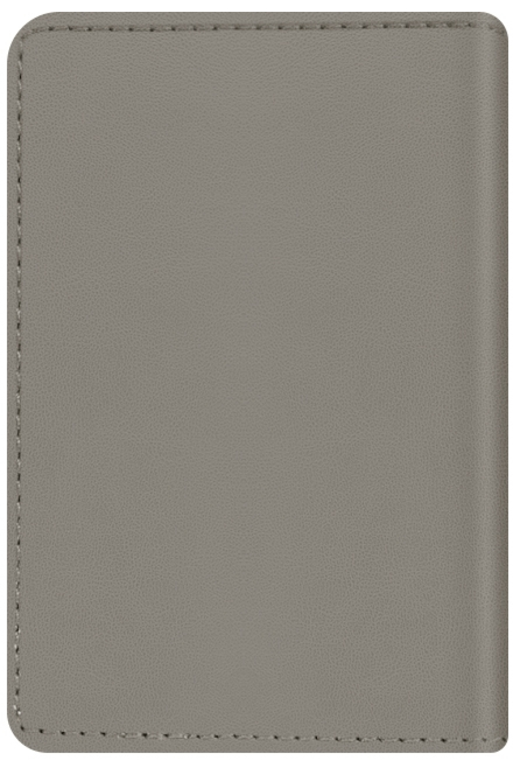 Valenta Leather Card Wallet Snap Grey - Afbeelding 2