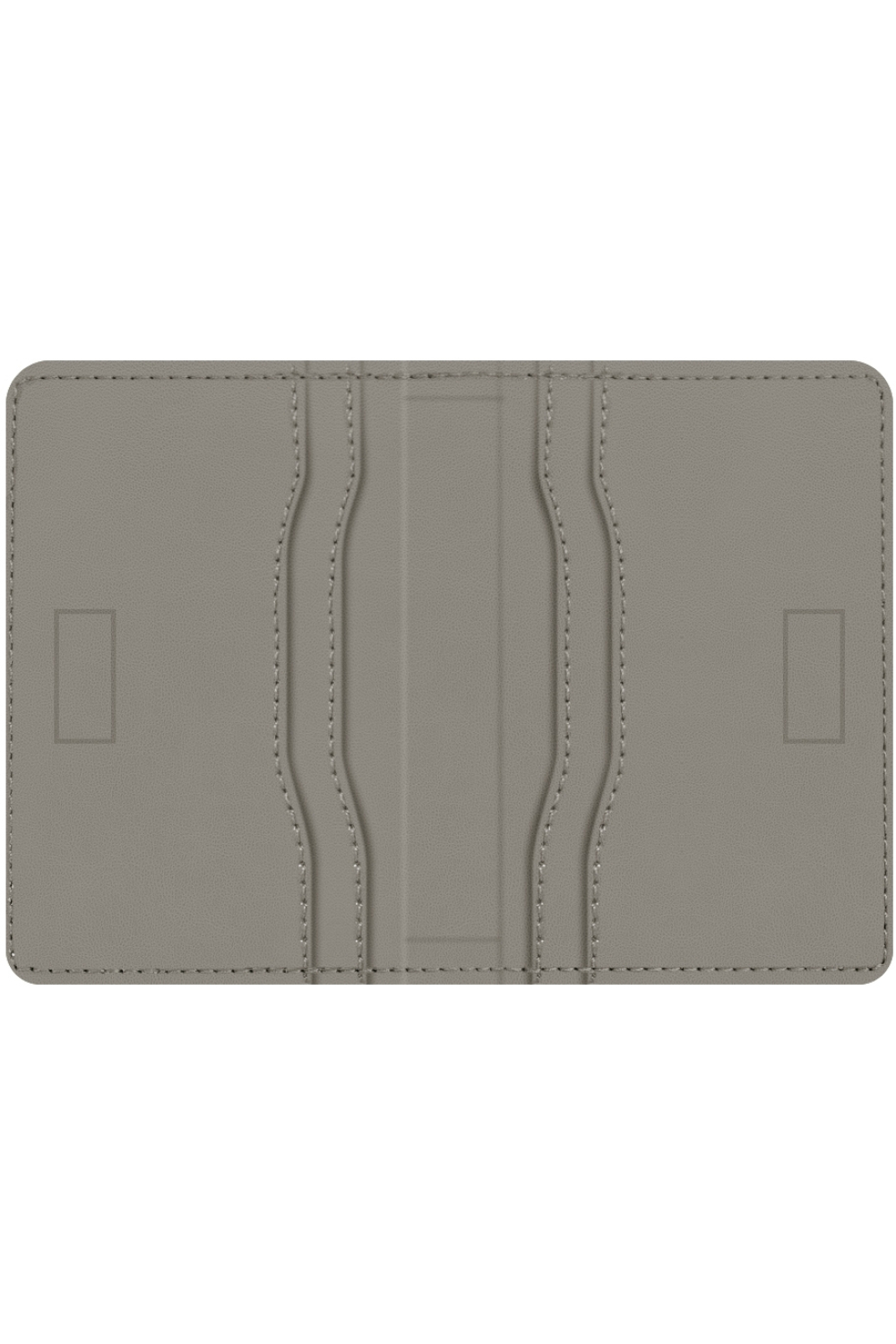 Valenta Leather Card Wallet Snap Grey - Afbeelding 4