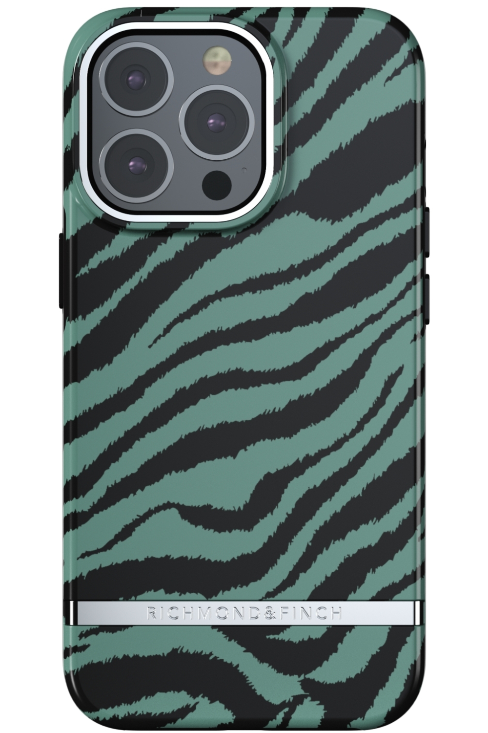 Richmond & Finch Freedom Series One-Piece Apple Iphone 13 Pro Emerald Zebra - Afbeelding 2