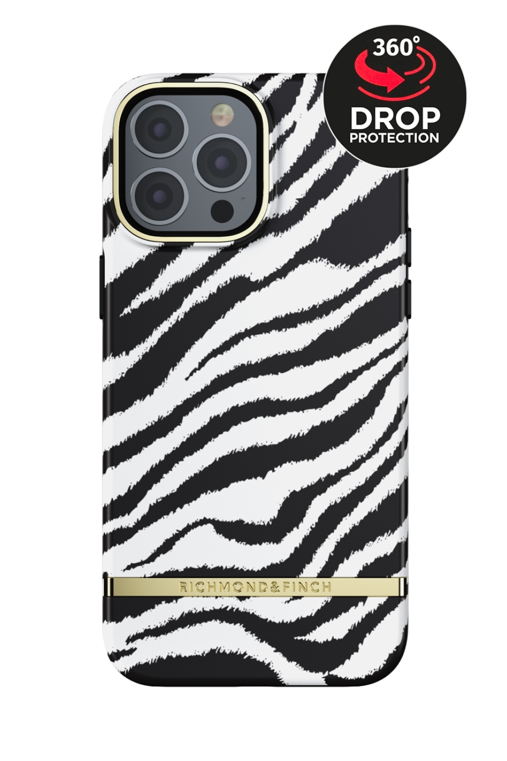 Richmond & Finch Freedom Series One-Piece Apple Iphone 13 Pro Max Zebra