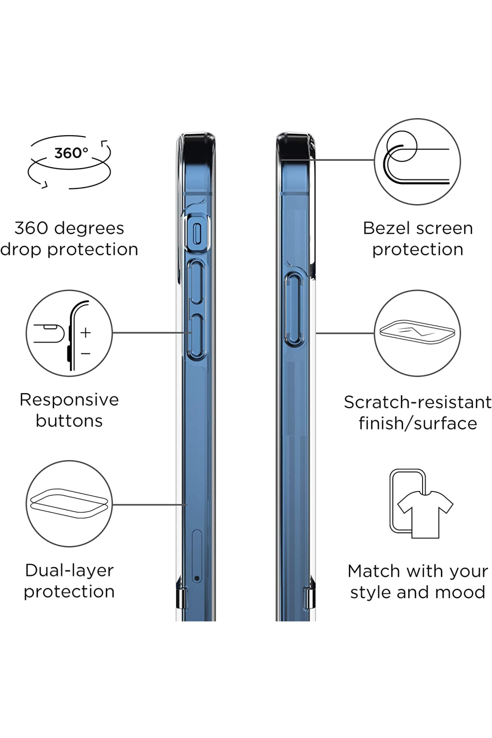 Richmond & Finch Clear Case Collection Apple Iphone 13 Pro Max Transparent/Silver - Afbeelding 7