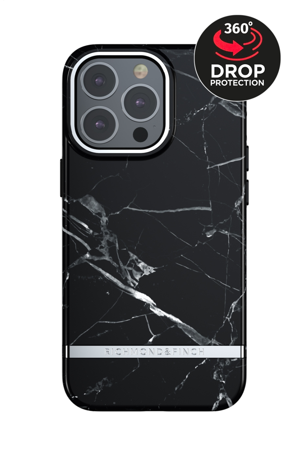 Richmond & Finch Freedom Series One-Piece Apple Iphone 13 Pro Black Marble