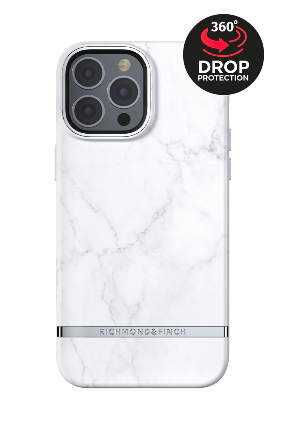 Richmond & Finch Freedom Series One-Piece Apple Iphone 13 Pro White Marble