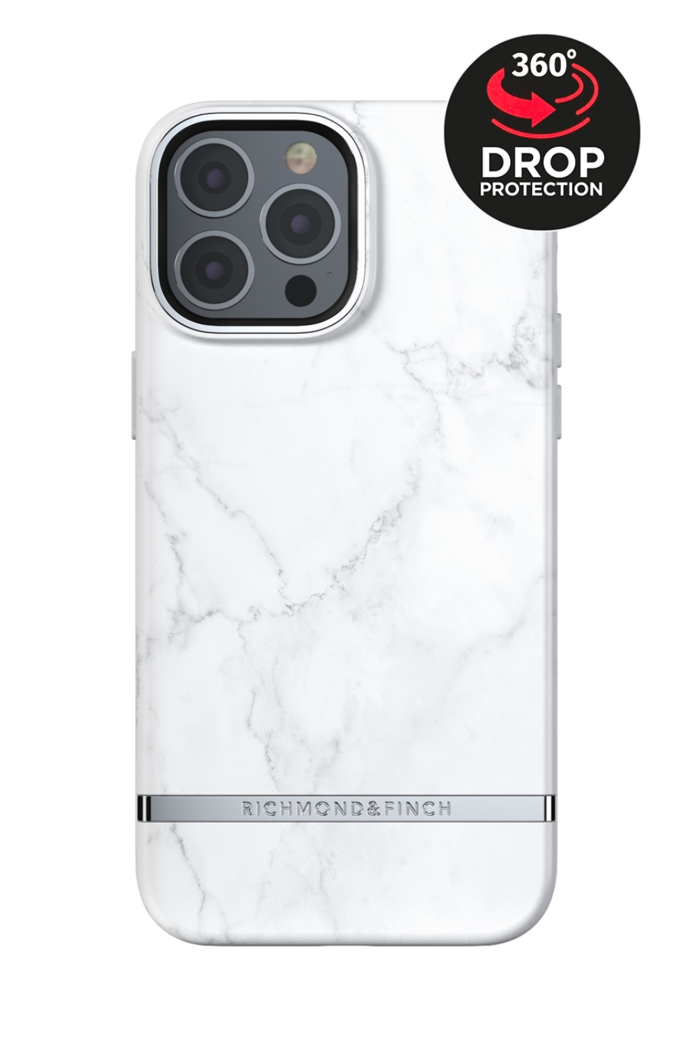 Richmond & Finch Freedom Series One-Piece Apple Iphone 13 Pro Max White Marble