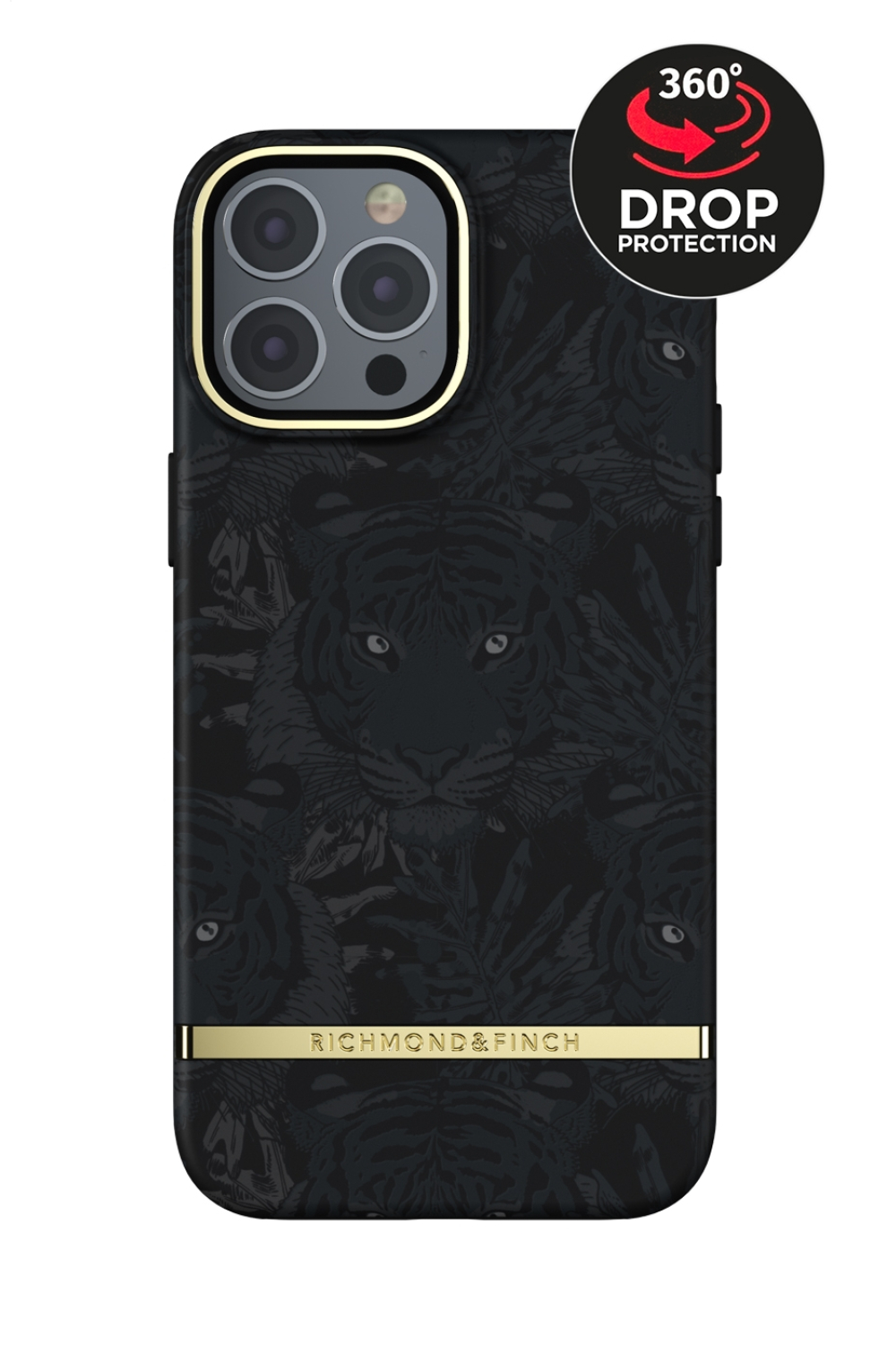 Richmond & Finch Freedom Series One-Piece Apple Iphone 13 Pro Max Black Tiger