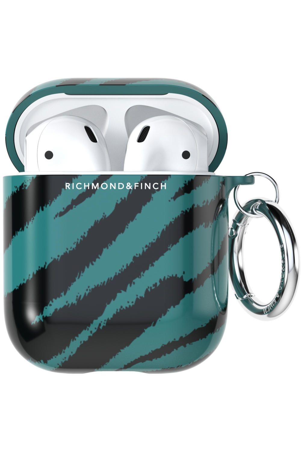 Richmond & Finch Freedom Series Apple Airpod Emerald Zebra - Afbeelding 6