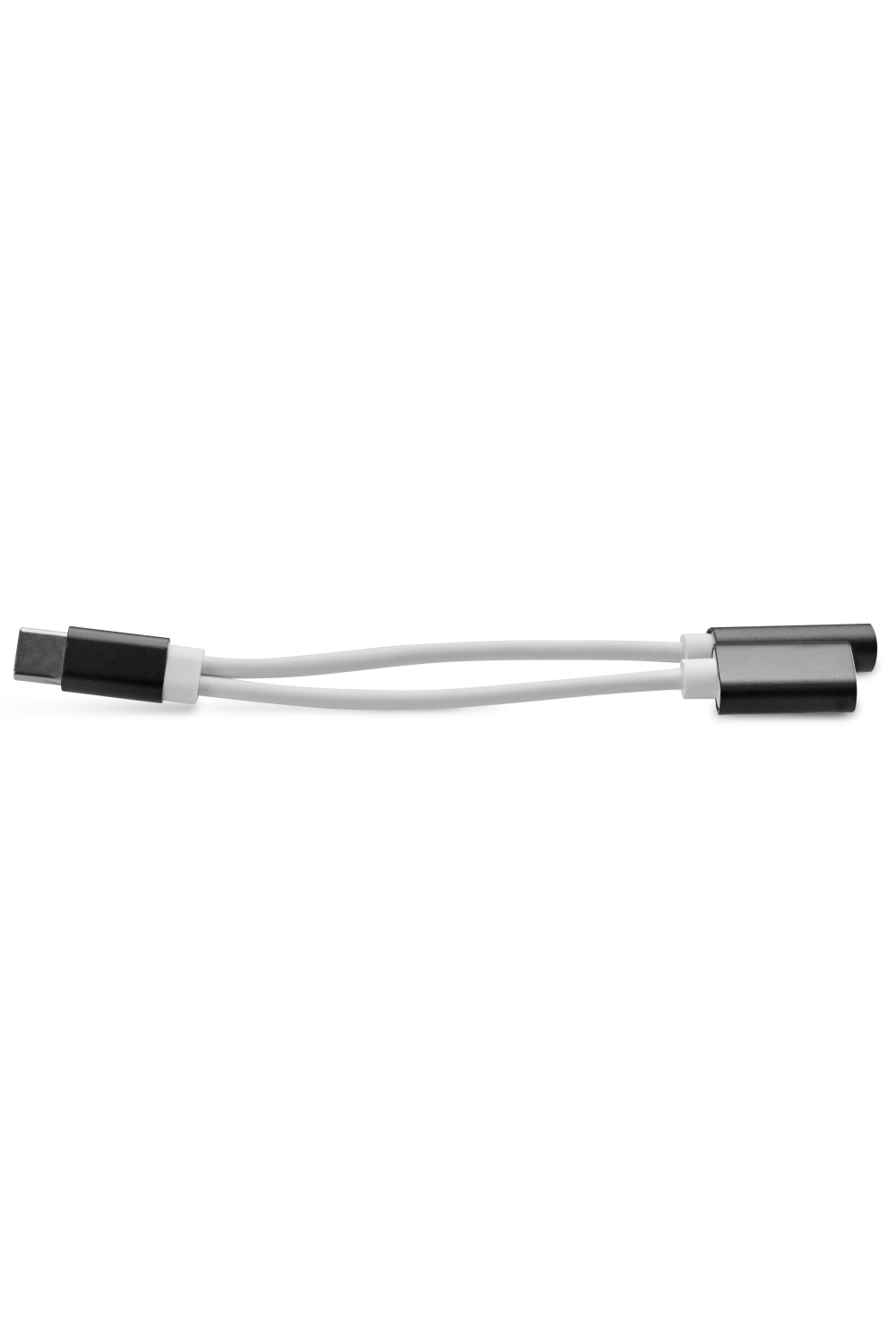 Xccess Usb-C Splitter With 3.5Mm Jack White/Black