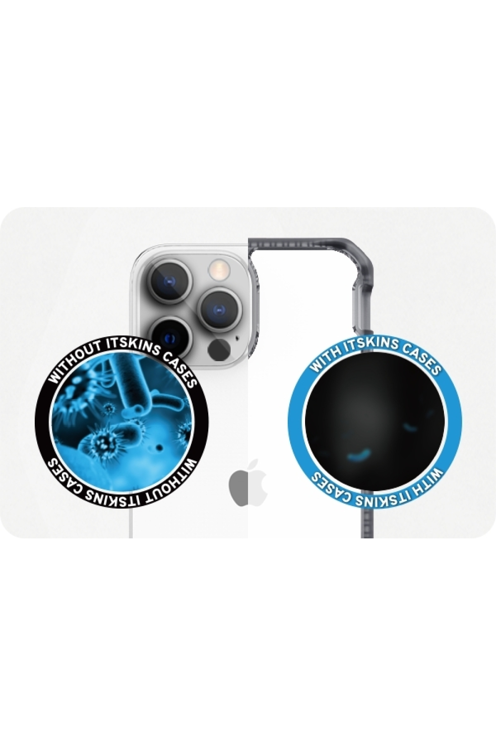 Itskins Level 2 Hybridfrost For Apple Iphone 13 Pro Max Transparent Black - Afbeelding 9