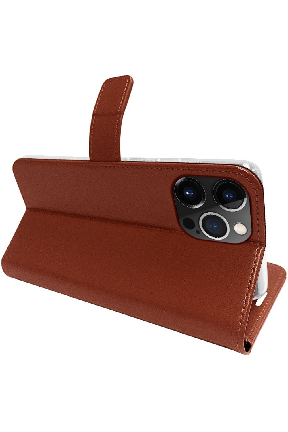 Valenta Book Case Gel Skin Apple Iphone 13 Pro Brown - Afbeelding 6