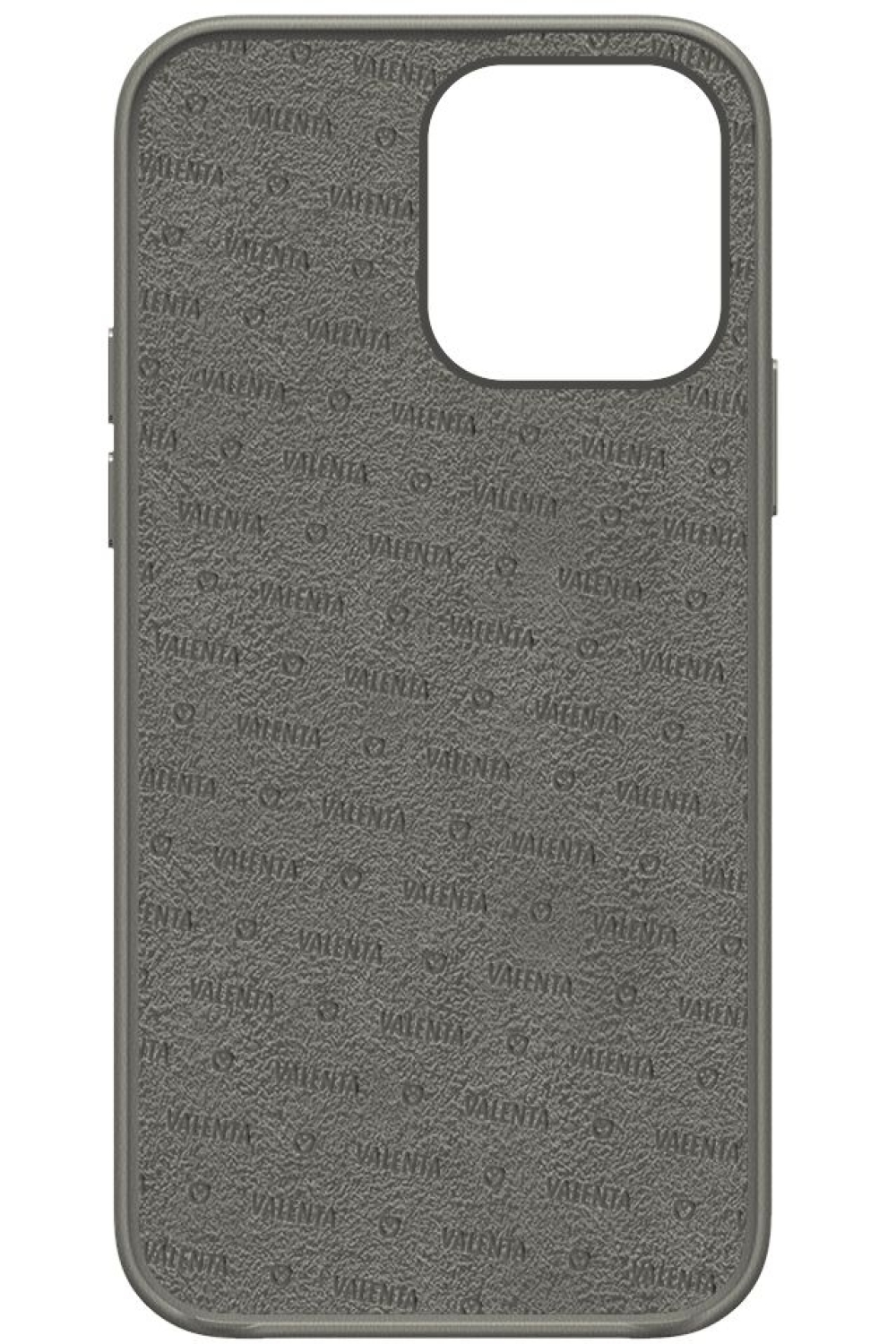 Valenta Leather Back Cover Snap Luxe Apple Iphone 13 Pro Max Grey - Afbeelding 3