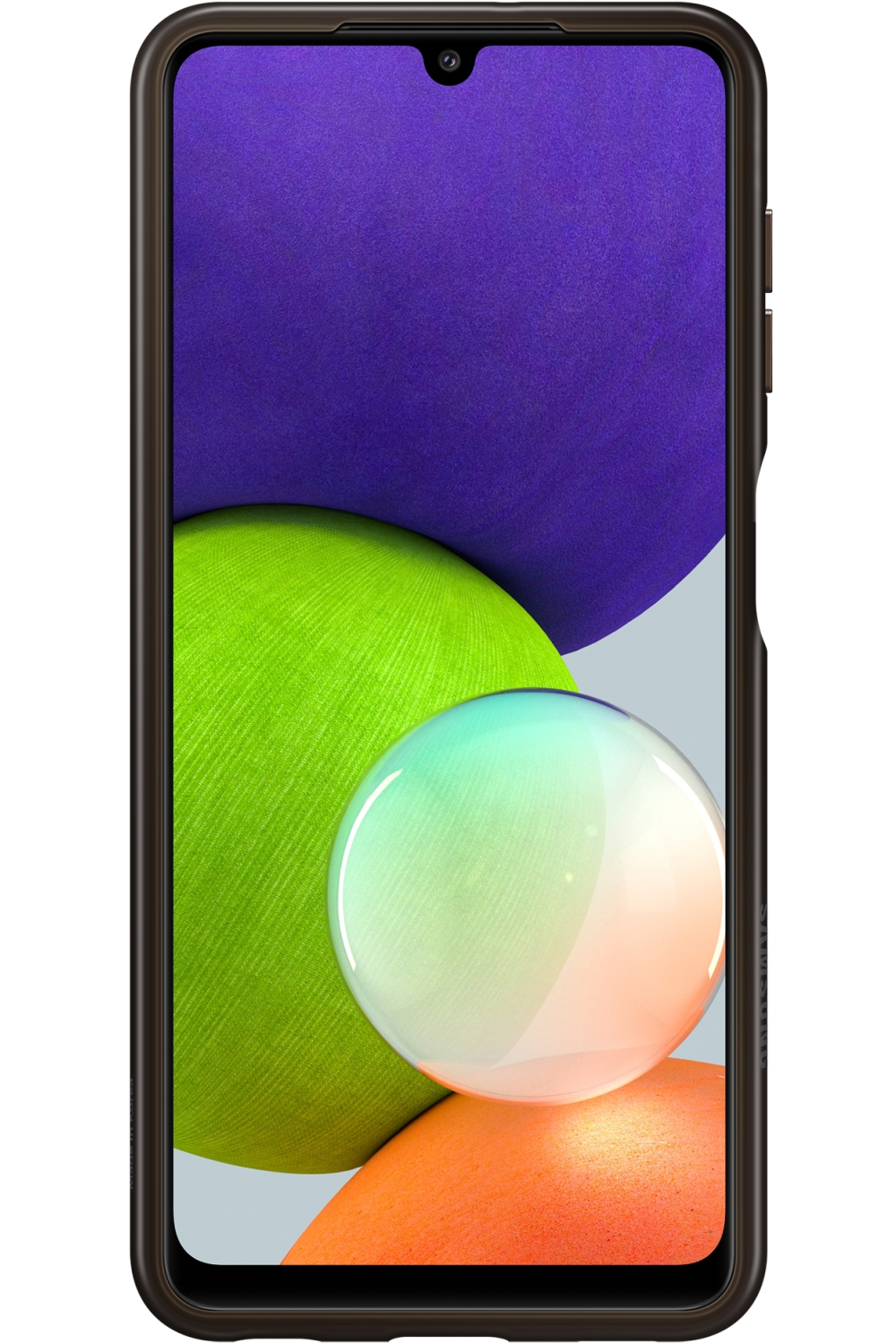 Samsung Ef-Qa225Tbegeu Samsung Soft Clear Cover Galaxy A22 4G Black - Afbeelding 3
