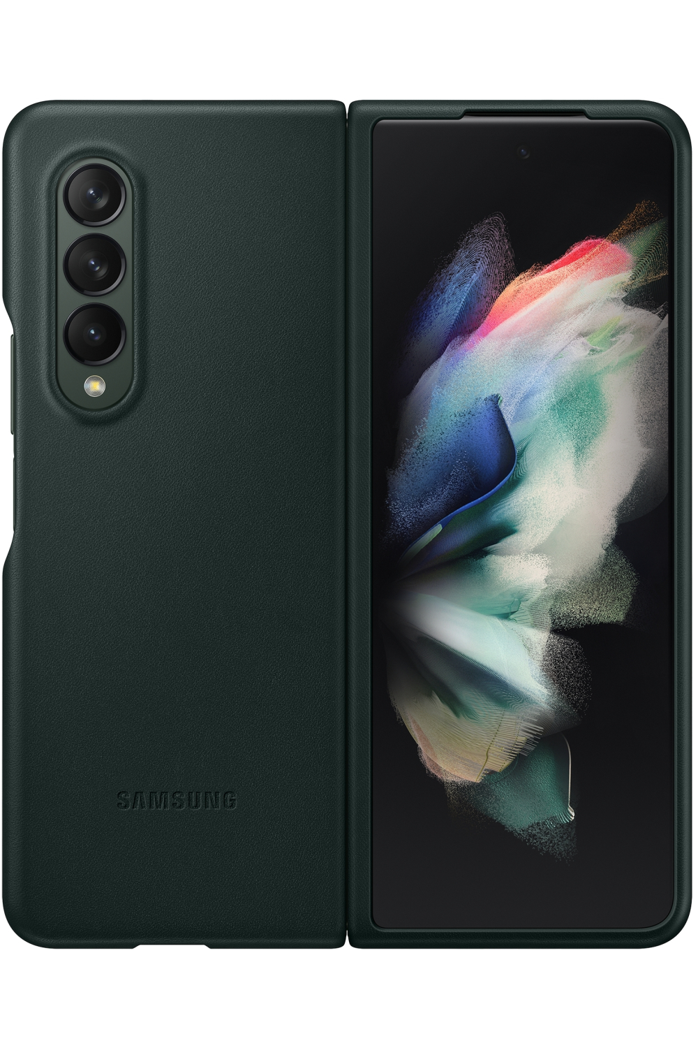 Samsung Ef-Vf926Lgegww Samsung Leather Cover Galaxy Z Fold3 Green