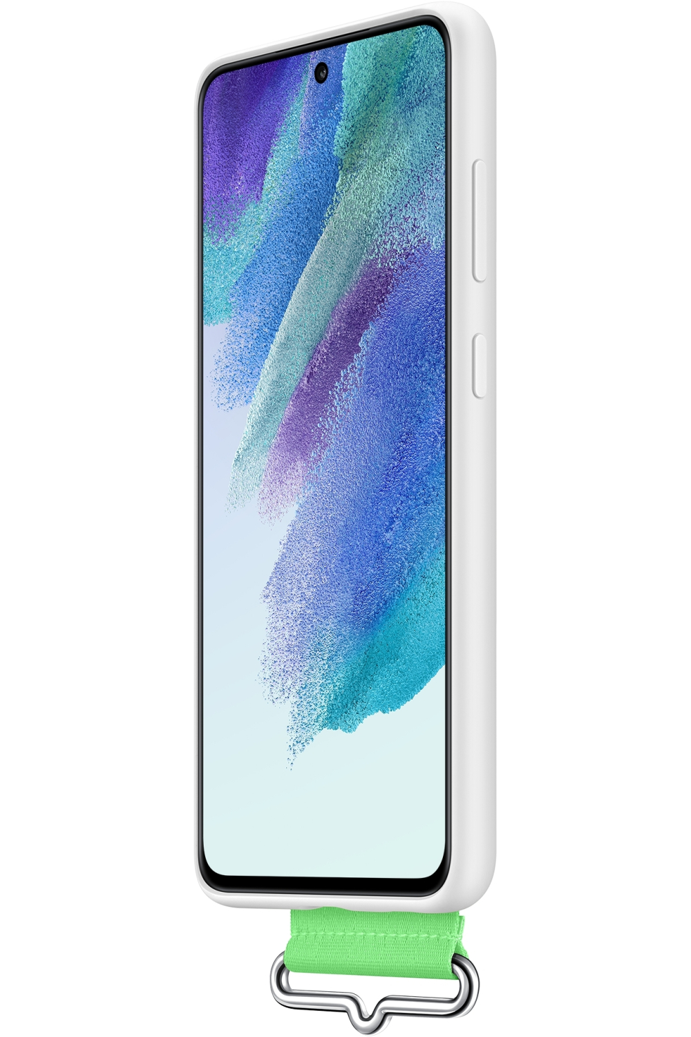 Samsung Ef-Gg990Twegww Samsung Silicone Cover With Strap Galaxy S21 Fe 5G White - Afbeelding 6