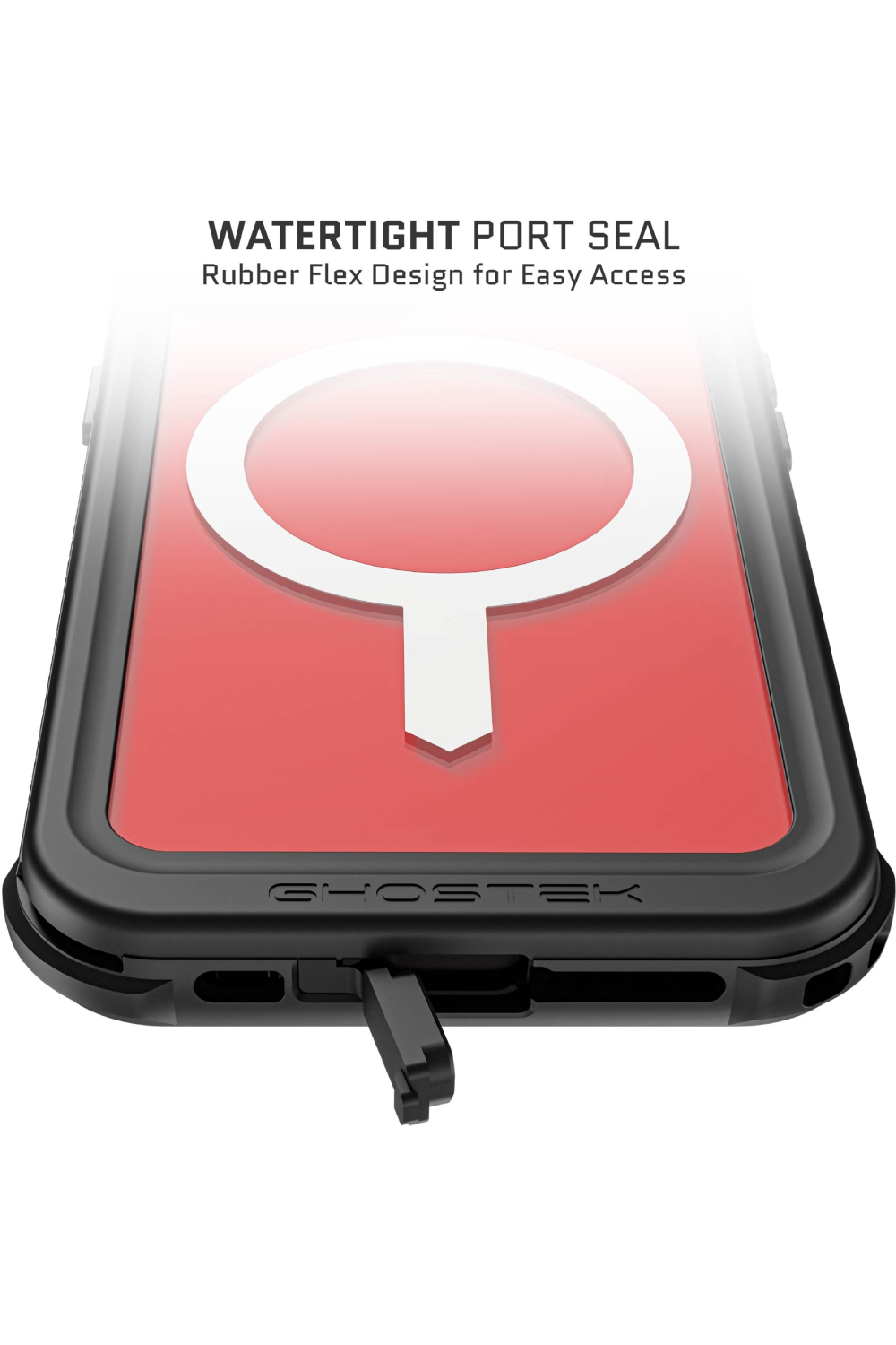 Ghostek Nautical Waterproof Magsafe Case + Belt Swivel Holster Apple Iphone 14 Plus Clear - Afbeelding 11