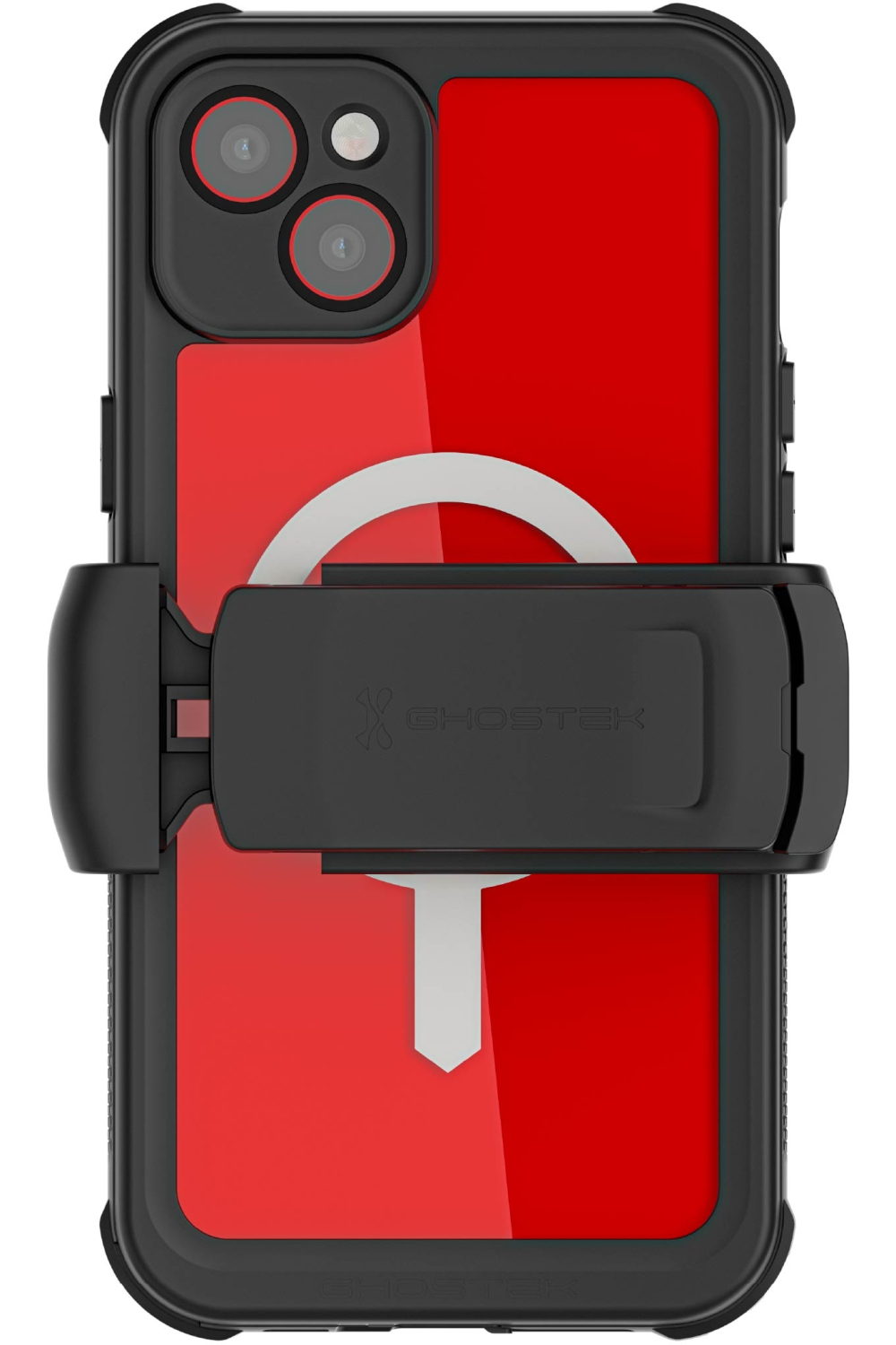 Ghostek Nautical Waterproof Magsafe Case + Belt Swivel Holster Apple Iphone 14 Plus Clear - Afbeelding 6