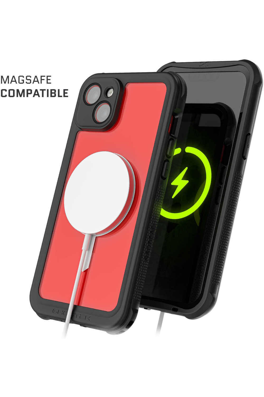 Ghostek Nautical Waterproof Magsafe Case + Belt Swivel Holster Apple Iphone 14 Plus Clear - Afbeelding 9