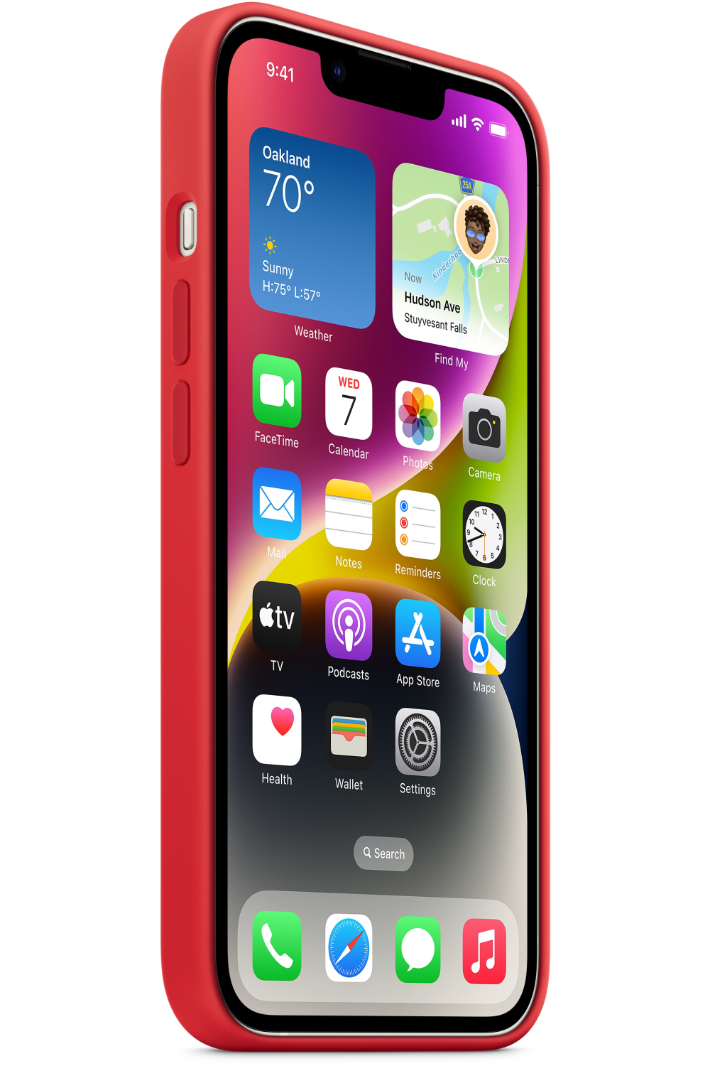Apple Mpt63Zm/A Apple Silicone Case With Magsafe Iphone 14 Plus (Product) Red - Afbeelding 3