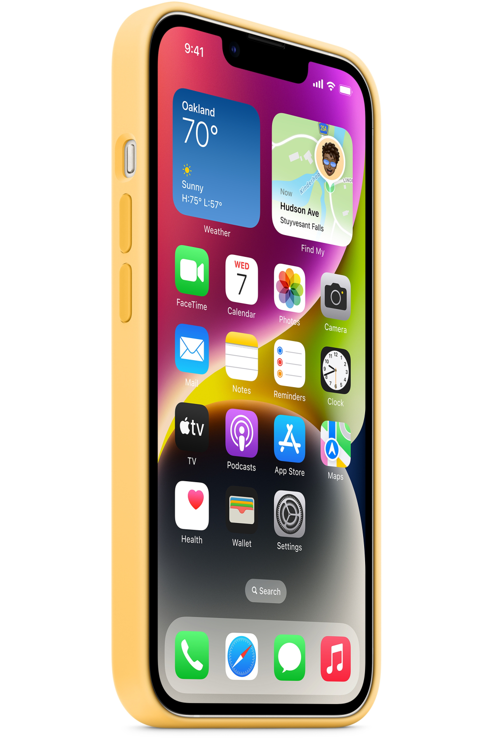 Apple Mptd3Zm/A Apple Silicone Case With Magsafe Iphone 14 Plus Sunglow - Afbeelding 3