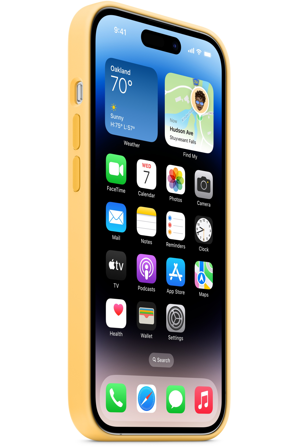 Apple Mpu03Zm/A Apple Silicone Case With Magsafe Iphone 14 Pro Max Sunglow - Afbeelding 3