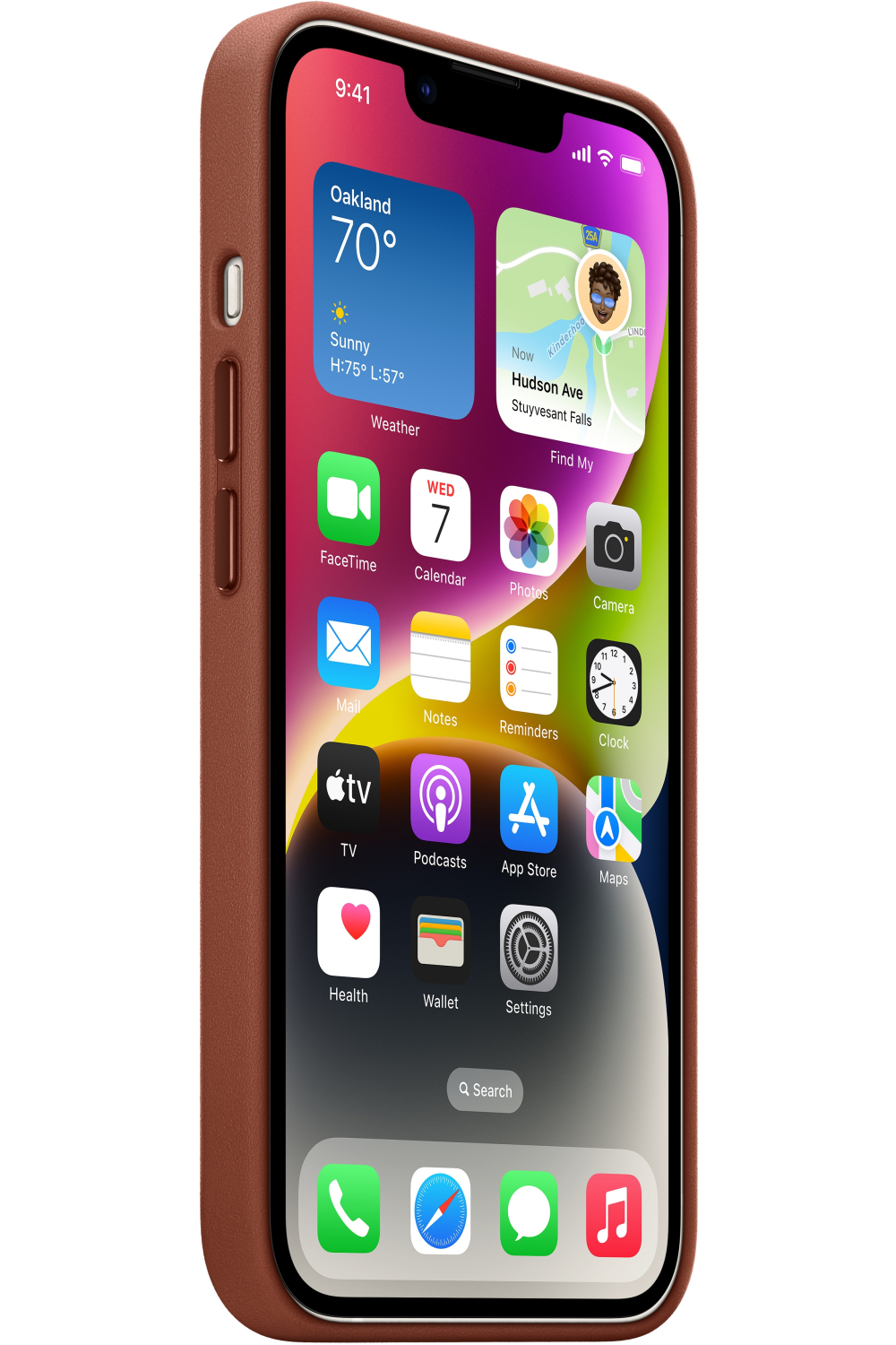Apple Mppc3Zm/A Apple Leather Case With Magsafe Iphone 14 Plus Umber - Afbeelding 3