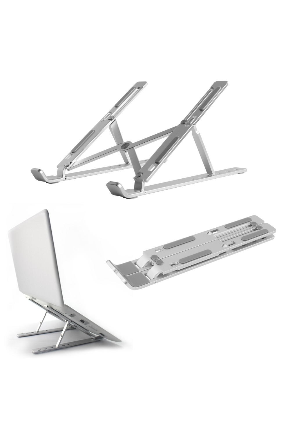 Mobilize Aluminium Laptop Stand Up To 17.3 Inch Silver - Afbeelding 8