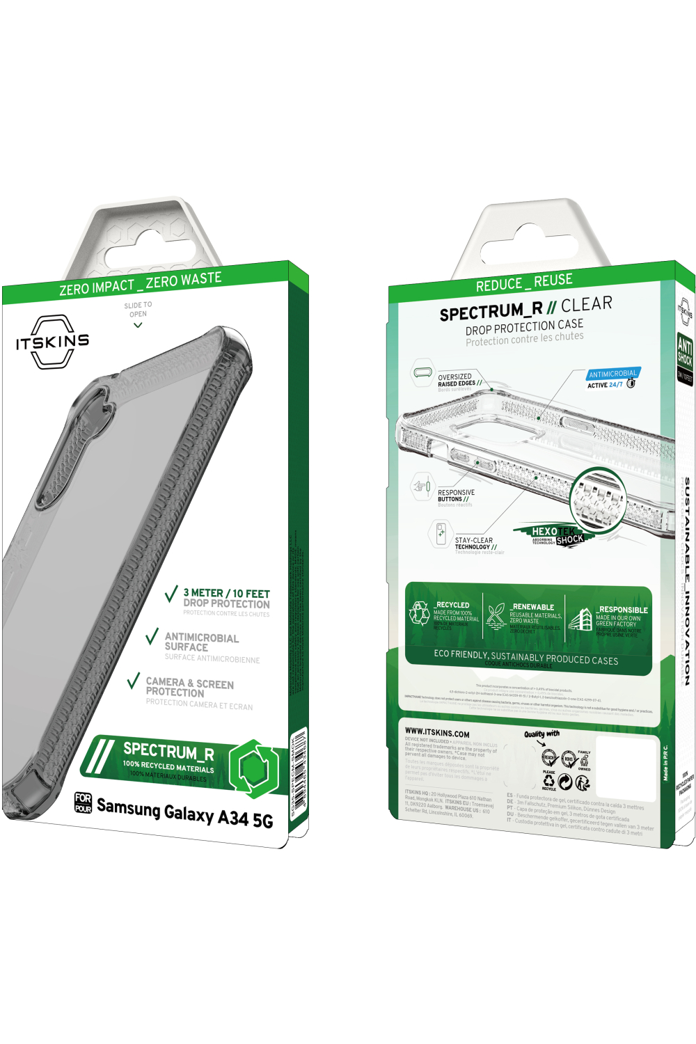 Itskins Level 2 Spectrumclear_R For Samsung Galaxy A34 5G Smoke - Afbeelding 8