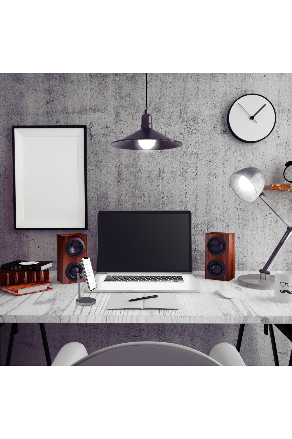 Celly Ghostdesk Universal Magnetic Desk Holder Dark Grey - Afbeelding 4