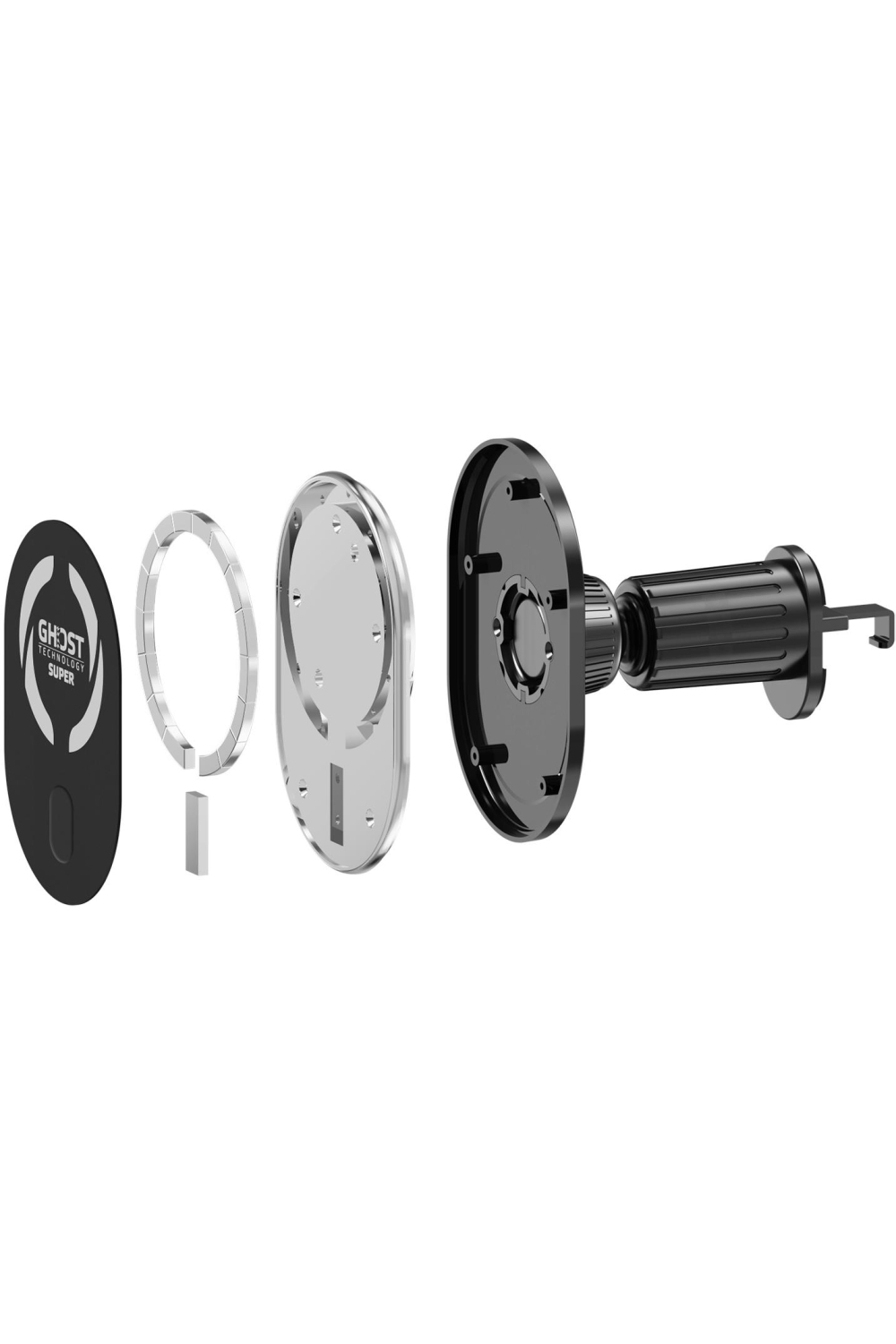 Celly Ghostsupermag Magsafe Car Holder Black - Afbeelding 3