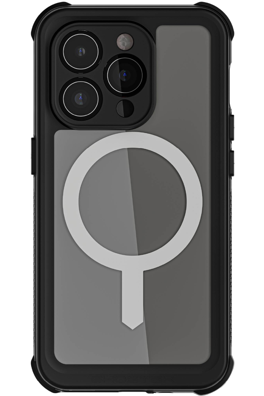 Ghostek Nautical Waterproof Magsafe Case + Belt Swivel Holster Apple Iphone 15 Pro Clear - Afbeelding 2