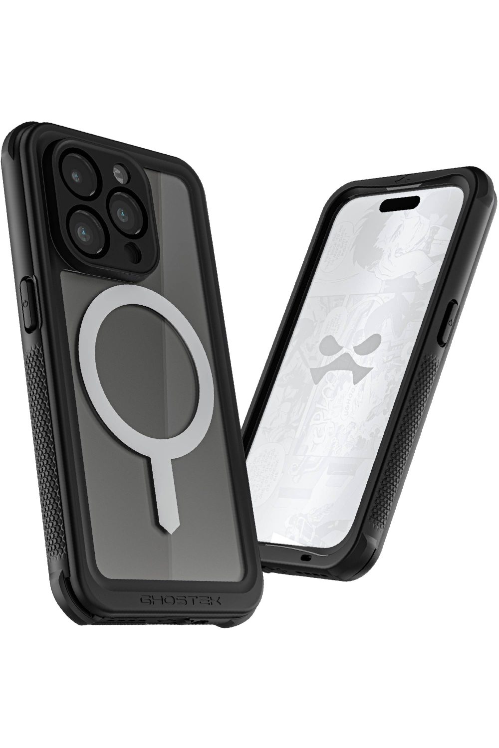 Ghostek Nautical Waterproof Magsafe Case + Belt Swivel Holster Apple Iphone 15 Pro Clear - Afbeelding 6