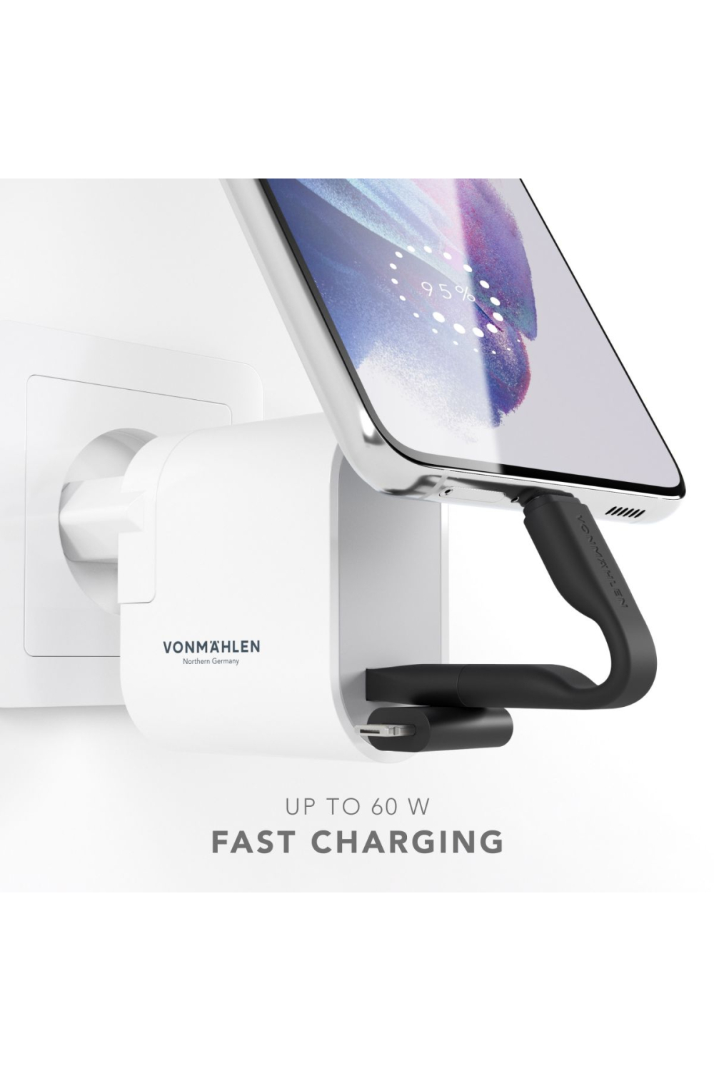 Vonmählen High Six 6In1 Fast Charging Cable Black/Silver - Afbeelding 4