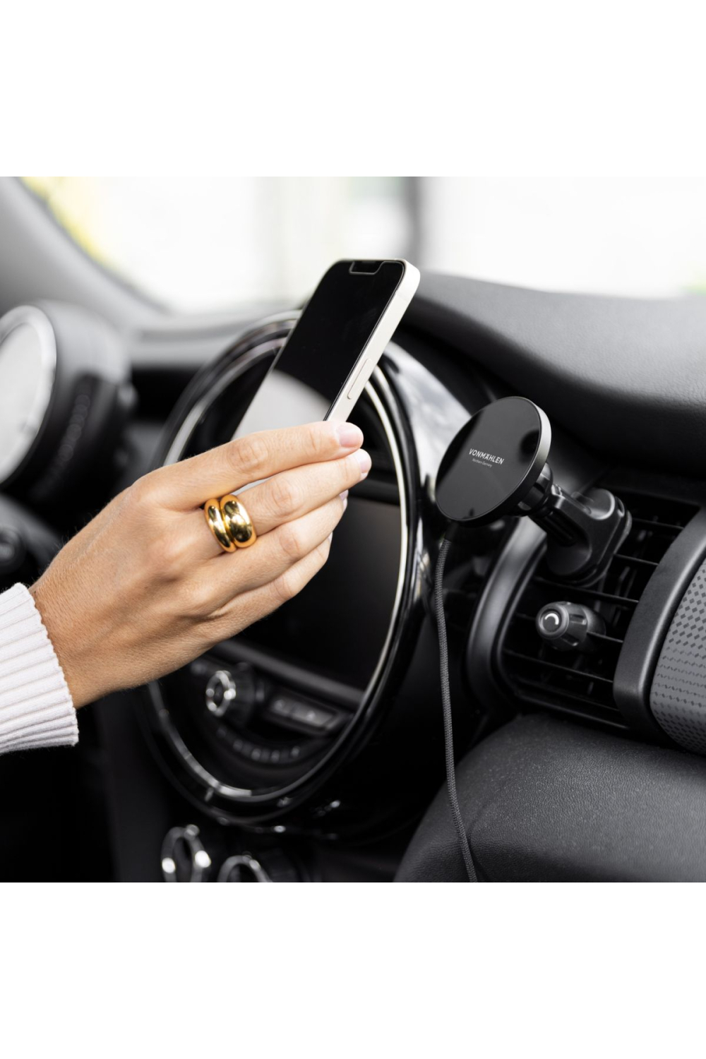 Vonmählen Aura Car Magnetic Wireless Charging Pad Black - Afbeelding 2